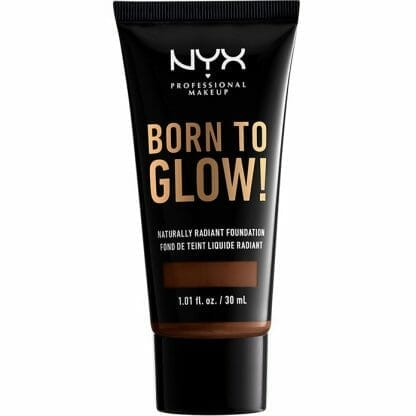 Nyx Born To Glow Naturally Radiant Foundation Χαρίζει Μέτρια Κάλυψη και Φυσικό Φωτεινό Αποτέλεσμα που Διαρκεί 30ml - Deep Walnut