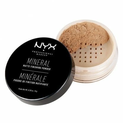 Nyx Mineral Finishing Powder Ορυκτή Πούδρα για Τέλειο Φινίρισμα και Λαμπερή Επιδερμίδα 8gr - Medium/ Dark