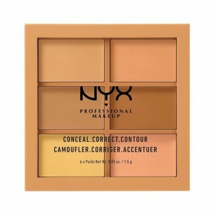 Nyx Conceal Correct Contour Palette Καλύπτει τις Ατέλειες, Εξουδετερώνει τις Δυσχρωμίες και Τονίζει τα Χαρακτηριστικά 1.5gr - Medium