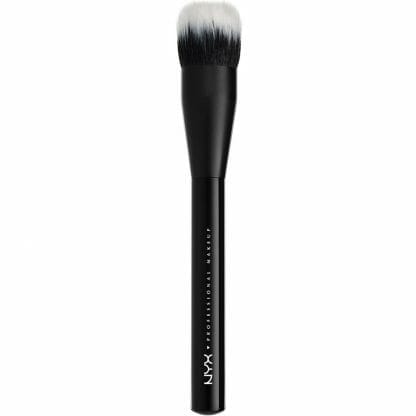 Nyx Pro Dual Fiber Foundation Brush Μαλακό Μεγάλο Πινέλο για Εύκολη Εφαρμογή Οποιουδήποτε Υγρού Makeup 1 Τεμάχιο