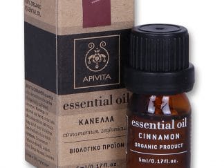 Apivita Essential Oil Cinnamon 100% Βιολογικό Αιθέριο Έλαιο Κανέλας με Ισχυρές Αρωματικές και Αντιβακτηριδιακές Ιδιότητες 5ml