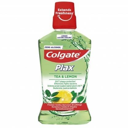 Colgate Plax Tea & Lemon Plaque Protection Στοματικό Διάλυμα για Προστασία Από Πλάκα, Βακτήρια & για Δροσερή Αναπνοή 500ml