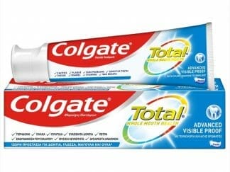 Colgate Total Whole Mouth Health Advanced Visible Proof Οδοντόκρεμα για Απόλυτα Υγιές Στόμα με Τεχνολογία Αλλαγής Χρώματος 75ml