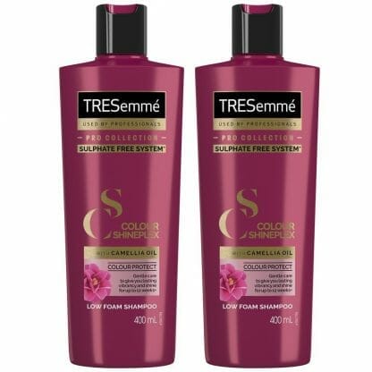 TRESemme Πακέτο Προσφοράς Colour Shineplex Shampoo with Camellia Oil Σαμπουάν Προστασίας για Βαμμένα Μαλλιά 2x400ml 1+1 Δώρο