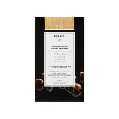 Korres Argan Oil Ageless Colorant with Ceramides Μόνιμη Βαφή Μαλλιών 50ml - 9.73 Χρυσό Κάστανο