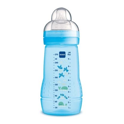 Mam Easy Active™ Baby Bottle 2+ Μηνών Κωδ 360S Μπιμπερό Πολυπροπυλενίου με Θηλή Σιλικόνης 270ml - μπλέ