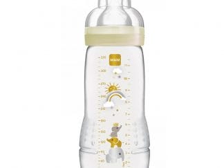 Mam Easy Active™ Baby Bottle Fairy Tale 4+ Μηνών Κωδ 361S Μπιμπερό Πολυπροπυλενίου με Θηλή Σιλικόνης 330ml - άσπρο
