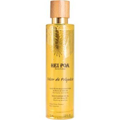 Hei Poa Tresor de Polyuesie Monoi Dry Oil Tahiti Ξηρό Λάδι Ενυδάτωσης Πολλαπλών Χρήσεων για Δέρμα & Μαλλιά 100ml