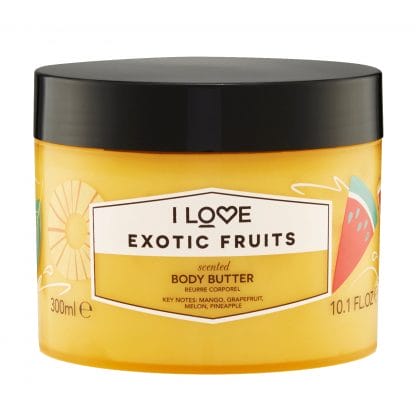 I love... Exotic Fruits Body Butter Θρεπτική Κρέμα Σώματος με Εκχυλίσματα Φρούτων για Πλούσια Ενυδάτωση Όλη Μέρα 300ml