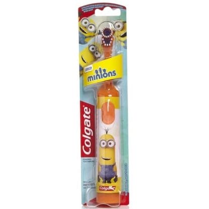 Colgate Minions Desing-It Battery Kids Extra Soft Παιδική Ηλεκτρική Οδοντόβουρτα Πολύ Μαλακή 1 Τεμάχιο - πορτοκαλί