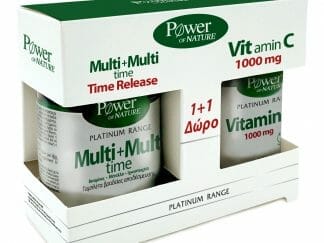 Power of Nature Πακέτο Προσφοράς Platinum Range Συμπλήρωμα Διατροφής Multi+Multi Time 30tabs & Δώρο Vitamin C 1000mg 20tabs