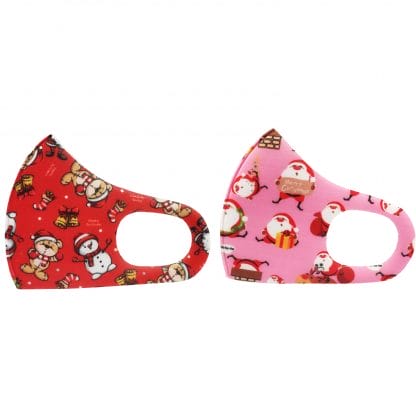 TiLi Fashion Face Mask Christmas Limited Edition Μάσκες Προσώπου Ενήλικων Πολλαπλών Χρήσεων με Χριστουγεννιάτικα Σχέδια 2Τεμάχια - ΑΓΙΟΣ ΒΑΣΙΛΗΣ