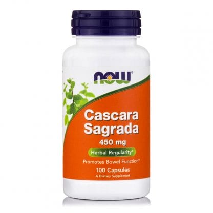Now Foods Cascara Sagrada 450mg για την Ενίσχυση της Περισταλτικότητας του παχέος Εντέρου 100caps