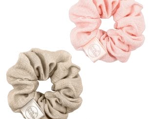 Invisibobble Sprunchie Duo Nordic Breeze Go with Flow Σετ με 2 Λαστιχάκια Μαλλιών με Λινή Υφή σε Παστέλ Αποχρώσεις 2 Τεμάχια