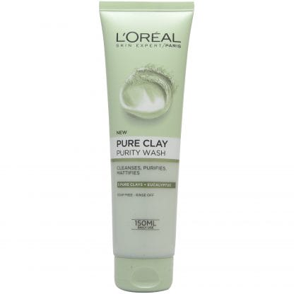 L'oreal Paris Pure Clay Purity Wash Τζελ Καθαρισμού με Άργιλο για Ματ Αποτέλεσμα 150ml