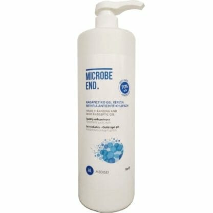 Medisei Microbe End Καθαριστικό Gel Χεριών με Ήπια Αντισηπτική Δράση 1Lt