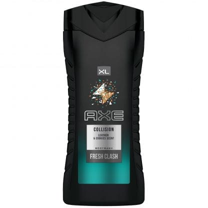 Axe Collision Leather & Cookies Bodywash XL Αφρόλουτρο 48ωρης Φρεσκάδας με Γλυκό Άρωμα Μπισκότου 400ml