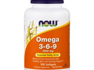 Now Foods Omega 3-6-9 1000mg Συμπλήρωμα Διατροφής, Συνδυασμός Ωμέγα 3-6-9 Λιπαρών Οξέων 100 Softgels