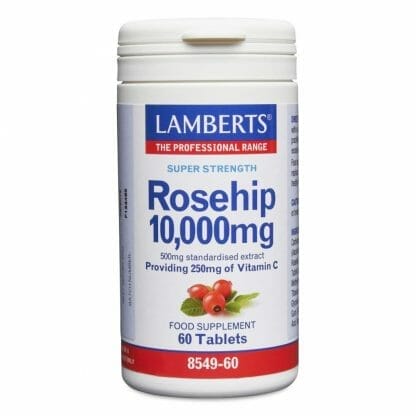 Lamberts Rosehip 10000mg Συμπλήρωμα Διατροφής με Αντιοξειδωτικά για την Ενίσχυση του Ανοσοποιητικού Συστήματος 60tabs