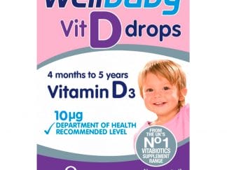 Vitabiotics Wellbaby Vit D Drops Vitamin D3 10mg Συμπλήρωμα Διατροφής για την Καλή Ανάπτυξη των Οστών & Υγιές Ανοσοποιητικό 30ml