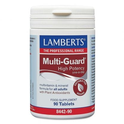 Lamberts Multi-Guard Συμπλήρωμα Διατροφής, Φόρμουλα Πολυβιταμινών & Μετάλλων με Φυτικά Αντιοξειδωτικά 90tabs 
