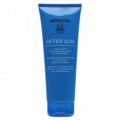 Apivita After Sun Cool & Sooth Face & Body Gel-Cream With Fig, Aloe & Propolis 200ml