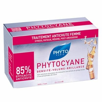 Phyto PHYTOCYANE Δράση Κατά της Τριχόπτωσης & Τόνωση της Τριχοφυΐας για τη Γυναικεία Τριχόπτωση 12 amp x 7,5 ml