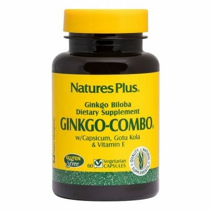 Nature's Plus Ginkgo Combo Φόρμουλα για τη Βελτίωση της Πνευματικής και Νοητικής Λειτουργίας 60vcaps