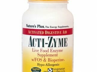 Natures Plus Acti-Zyme Συμπλήρωμα Διατροφής που Περιλαμβάνει Μεγάλο Φάσμα Πρωτεολυτικών και Άλλων Πεπτικών Ενζύμων 90Veg.Caps