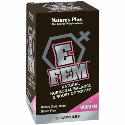 Nature's Plus E-Fem Συμπλήρωμα Διατροφής, Ιδανικό για την Διατήρηση της Υγείας του Γυναικείου Οργανισμού 60caps