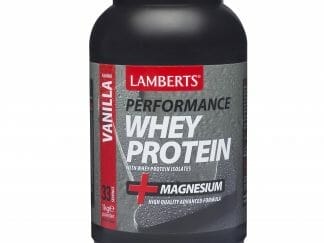 Lamberts Performance Whey Protein Πρωτεΐνη Ορού Γάλακτος σε Σκόνη, με Υπέροχη Γεύση & Προσθήκη Μαγνησίου 1000g - Vanilla