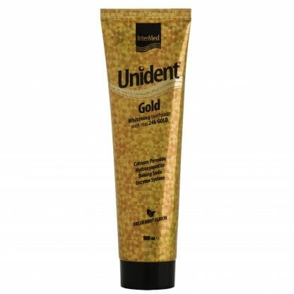 Intermed Unident Gold Λευκαντική Οδοντόπαστα με Αληθινό Χρυσό 100ml