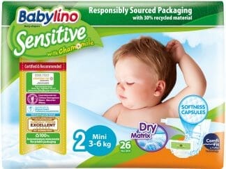Babylino Sensitive Carry Pack Mini Νο2 (3-6kg) 26 Πάνες