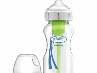 Dr Brown’s Μπιμπερό Γυάλινο Options+ Anti-colic Φαρδύς Λαιμός 270ml 1τμχ