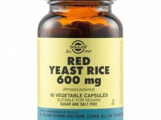 Solgar Red Yeast Rice 600mg Συμπλήρωμα Διατροφής με Μαγιά Κόκκινου Ρυζιού για Μείωση Χοληστερόλης & Τριγλυκεριδίων 60Veg.caps