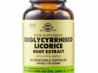 Solgar Licorise Root Extract Συμπλήρωμα Διατροφής με Εκχύλισμα Γλυκόριζας για την Αντιμετώπιση Πεπτικών Προβλημάτων 60 veg.caps