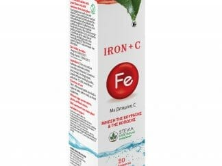 Power Health Iron+C Συμπλήρωμα Διατροφής με Σίδηρο, Βιταμίνη C και Γλυκαντικό Stevia 20 Δισκία