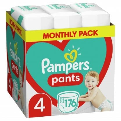 Pampers Pants Monthly Pack Νο4 (9-15kg) 176 πάνες