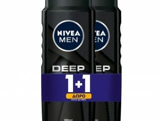 Nivea Men Πακέτο Προσφοράς Deep Clean Shower Gel Ανδρικό Αφρόλουτρο για Βαθύ Καθαρισμό & Ανανέωση 2x500ml 1+1 Δώρο