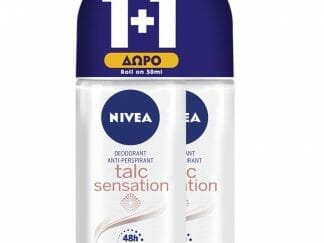 Nivea Πακέτο Προσφοράς Talc Sensation Roll on Deodorant Αποσμητικό 48ωρης Προστασίας με Πούδρα Kaolin 2x50ml 1+1 Δώρο
