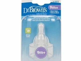 Dr. Brown's Natural Flow Level 4 Θηλές Σιλικόνης Για Στενό Μπουκάλι Με Γρήγορη Ροή Για Μωρά 9+, 2 τεμ.313-GB