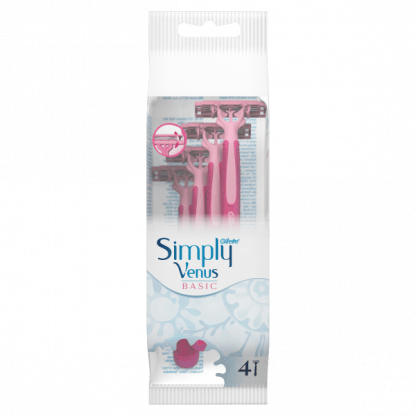 Gillette Venus Simply Basic 3-Blades Ξυραφάκια Μιας Χρήσης 4τμχ