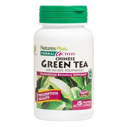 Nature's Plus Nature's Plus, Green Tea (Chinese) 400 mg Συμπλήρωμα από Πράσινο Τσάι με Αντιοξειδωτικές Ιδιότητες 60caps