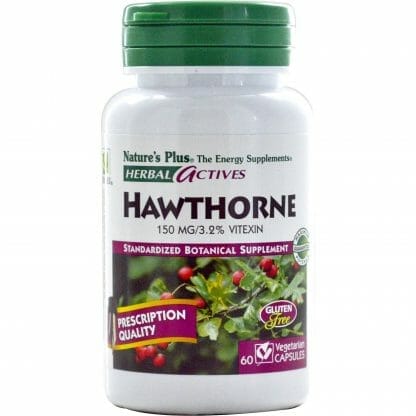 Nature's Plus Hawthorne 150 mg Συμπλήρωμα Διατροφής από Τιτλοδοτημένο Εκχύλισμα Hawthorn με Αντιοξειδωτικές Ιδιότητες 60caps