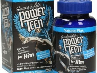 Nature's Plus Power Teen For Him Συμπλήρωμα Διατροφής Αγοριών για Ενέργεια 60 Μασώμενες Ταμπλέτες