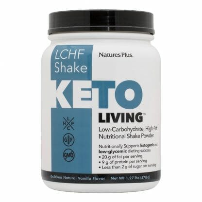 Nature's Plus Ketoliving Vanilla Shake, Συμπλήρωμα Διατροφής για Υποστήριξη Κετογονικής Διατροφής 578gr