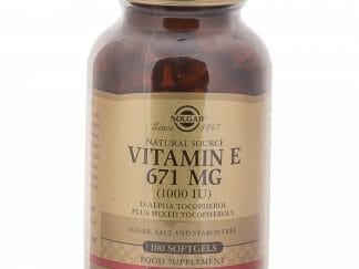 Solgar Vitamin E Συμπλήρωμα Διατροφής Φυσικής Πηγής Βιταμίνη Ε Πλούσια σε Αντιοξειδωτικά Natural softgels - 671mg 1000iu 100s