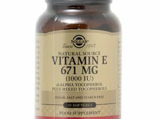 Solgar Vitamin E Συμπλήρωμα Διατροφής Φυσικής Πηγής Βιταμίνη Ε Πλούσια σε Αντιοξειδωτικά Natural softgels - 671mg 1000iu 50s