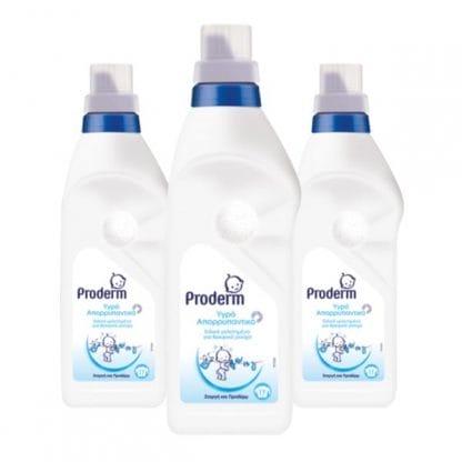 Proderm Υγρό Απορρυπαντικό 3x 17μεζ-1.25lt