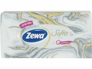 Zewa Softis Style Box Design Επιτραπέζια Χαρτομάντηλα Τετράφυλλα 80τμχ